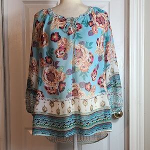 Fig & Flower Boho Blouse
